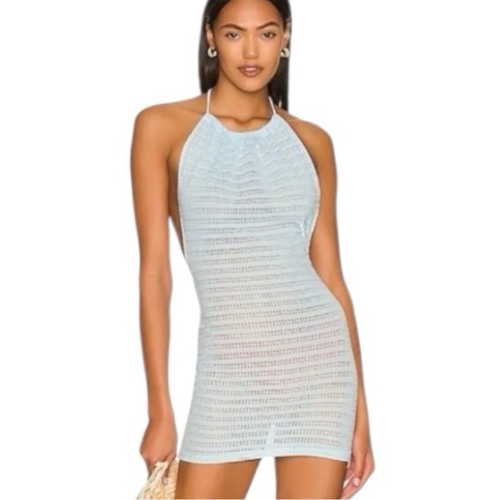OW Collection Spring Cover Up Blue Medium - Picture 7 of 7